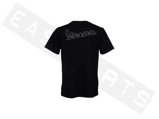 T-shirt VESPA Heritage noir Unisexe